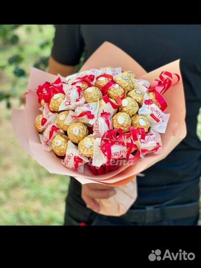 Сладкие букеты из конфет