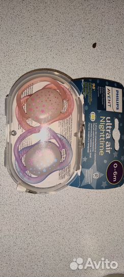 Соска пустышка avent 0 6