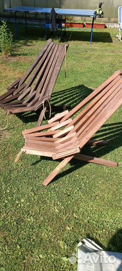Деревянное кресло, шезлонг Кентукки