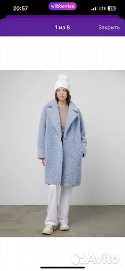 Шуба из овечьей шерсти снежная королева