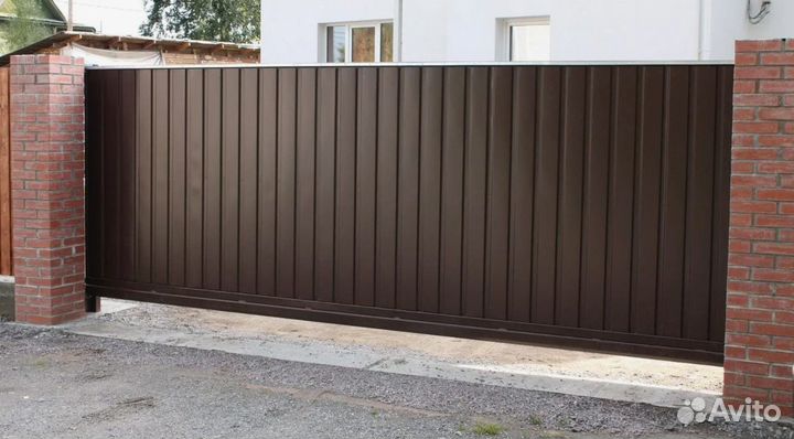 Ворота откатные алюминиевые Prestige