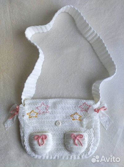 Вязаная сумка ручной работы