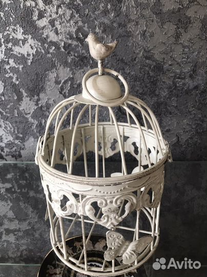 Клетка декоративная винтажная