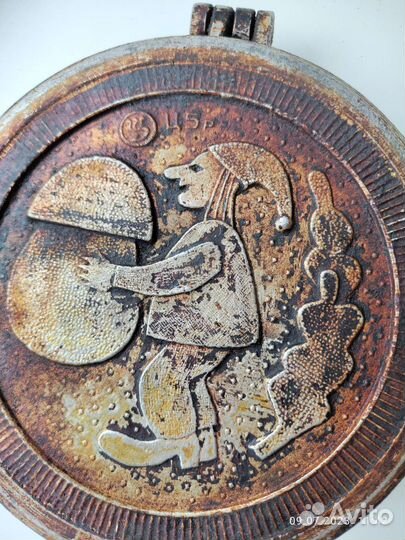 Сковорода советских времён СССР грибочки