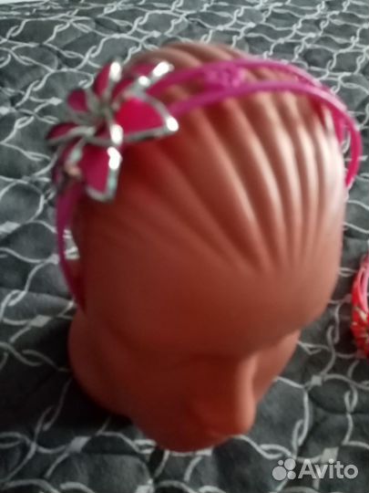 Ободок с цветком, пластик