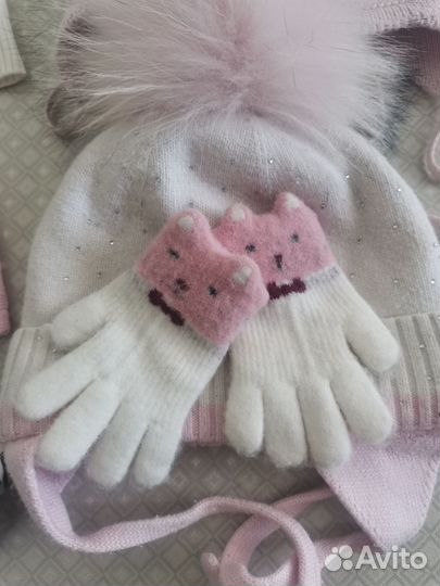 Шапки пакетом на девочку