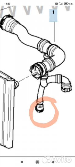 Патрубок охлаждения