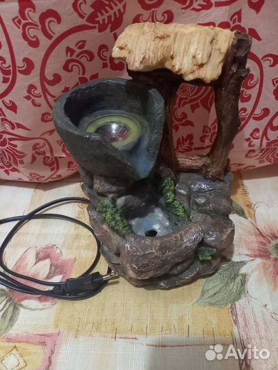 Фонтанчик настольный с подсветкой