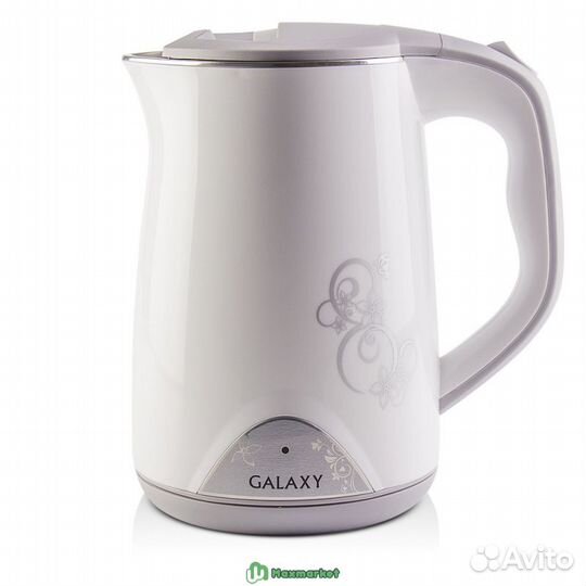 Чайник электрический Galaxy GL 0301, 1.5 л, белый