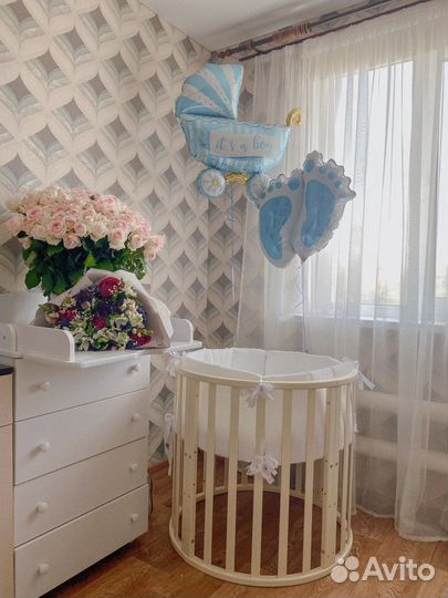 Круглая кроватка 8 в 1