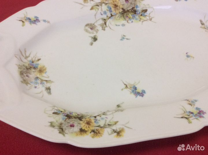 Блюдо большое овальное фарфор