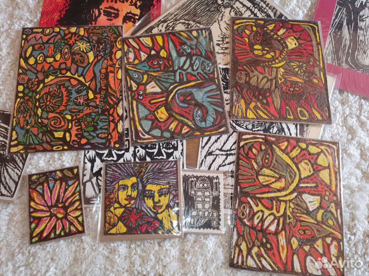 Картина Mona Ruth линогравюра Графика Коллекция