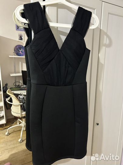 Платье женское черное мини