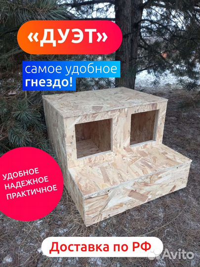 Гнездо для кур с яйцесборником