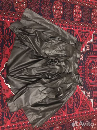 Кожаная куртка с натуральным мехом