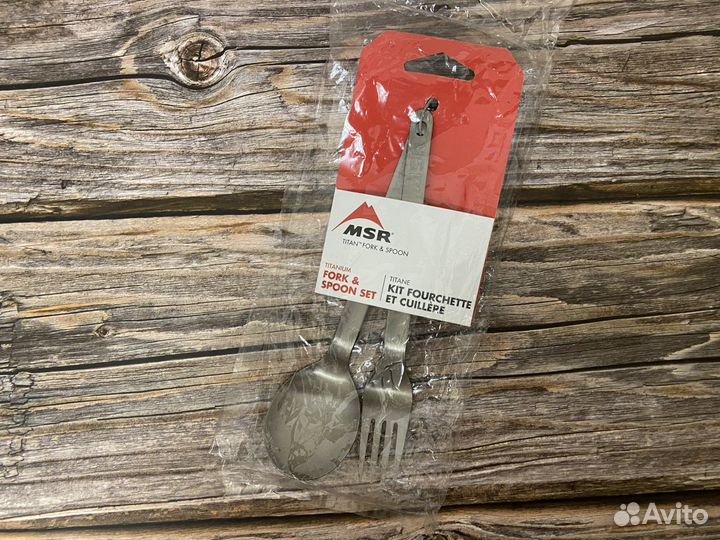 Набор MSR Ложка + Вилка (титан) Titan Fork And