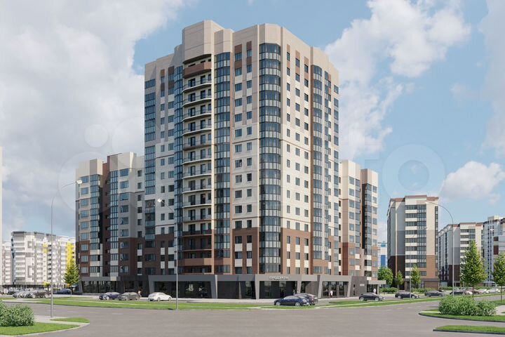 2-к. квартира, 67,5 м², 8/16 эт.