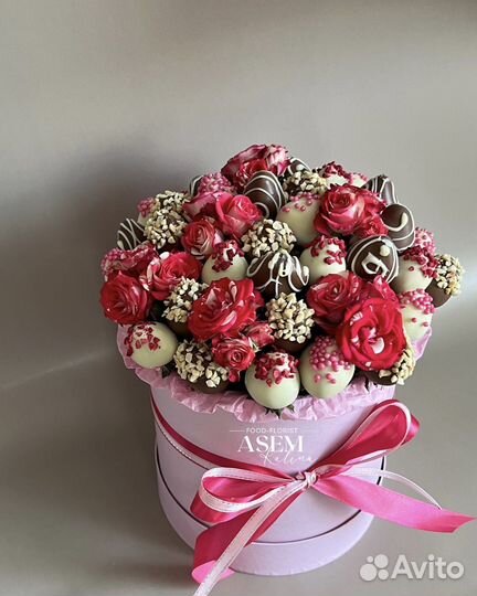 Букет из клубники в шоколаде