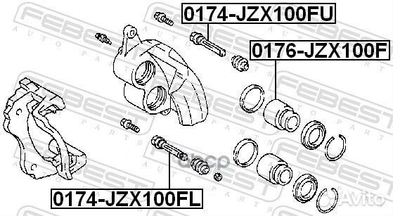 Поршень суппорта 0176-JZX100F 0176-JZX100F Febest