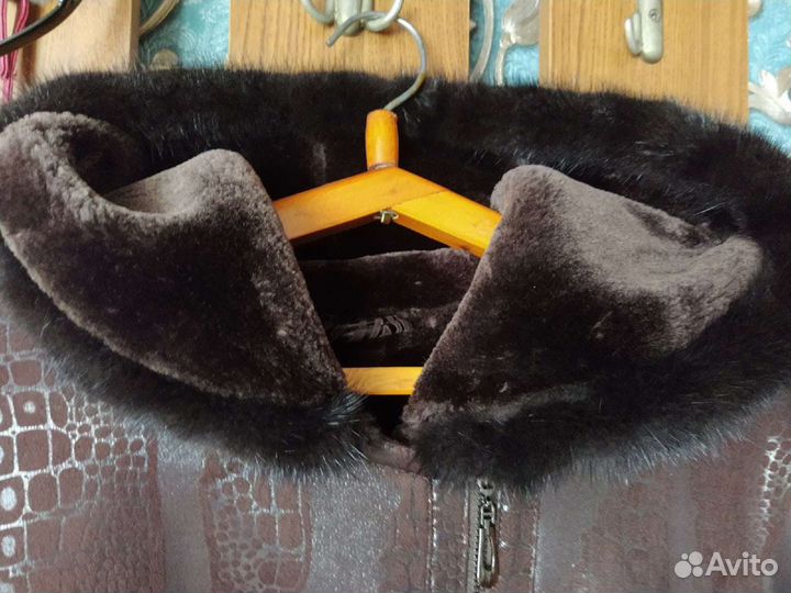 Дубленка с мехом норки