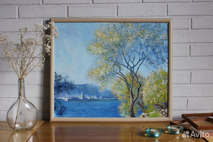 Картина маслом по мотиву Моне