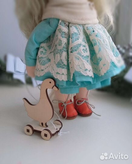 Кукла интерьерная тильда Лисичка