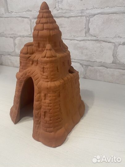 Искусственные водоросли, замок для аквариума