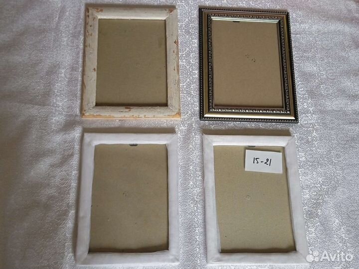 Рамки для фото, дерево+стекло