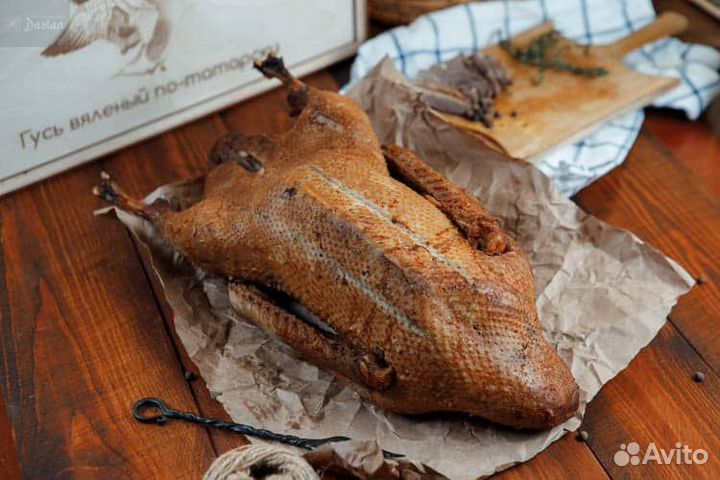 Гусь вяленый и копчённый