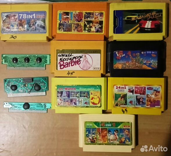 Картриджи для dendy 8 bit