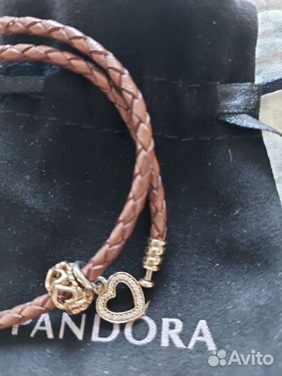 Браслет пандора с золотом