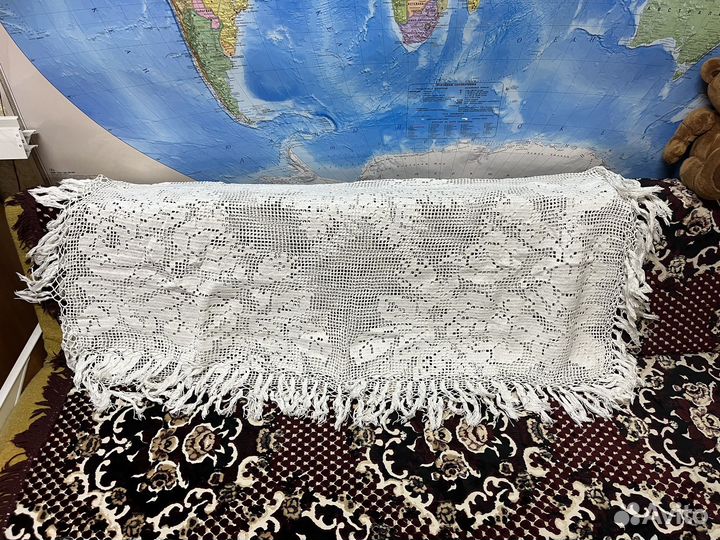 Скатерть кружевная старинная