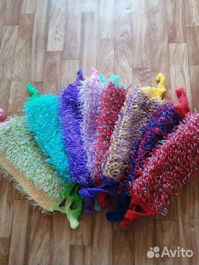 Мочалки ручной вязки