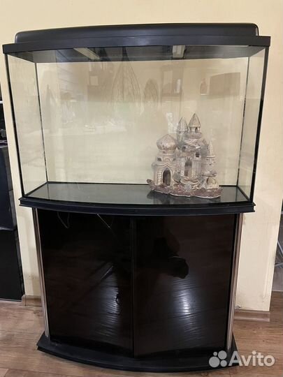 Аквариум 100л с пластиковой тумбой
