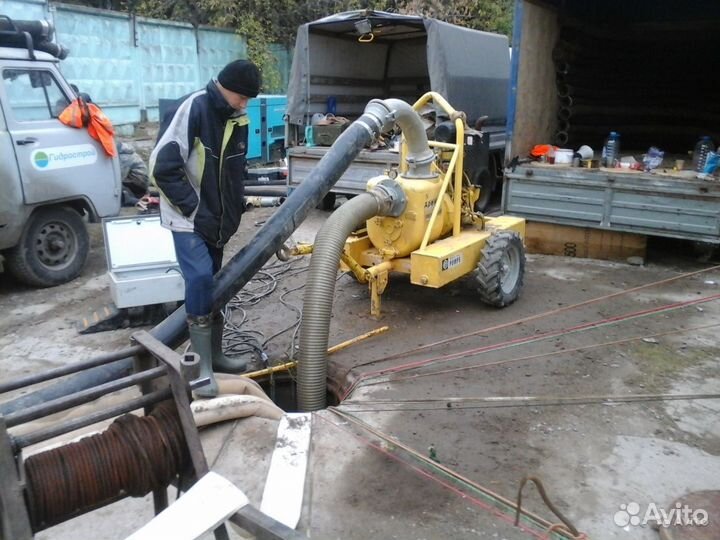 Аренда мощных насосов и мотопомп для откачки воды