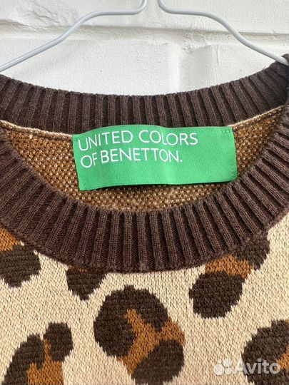 Свитер леопардовый United Colours of Benetton