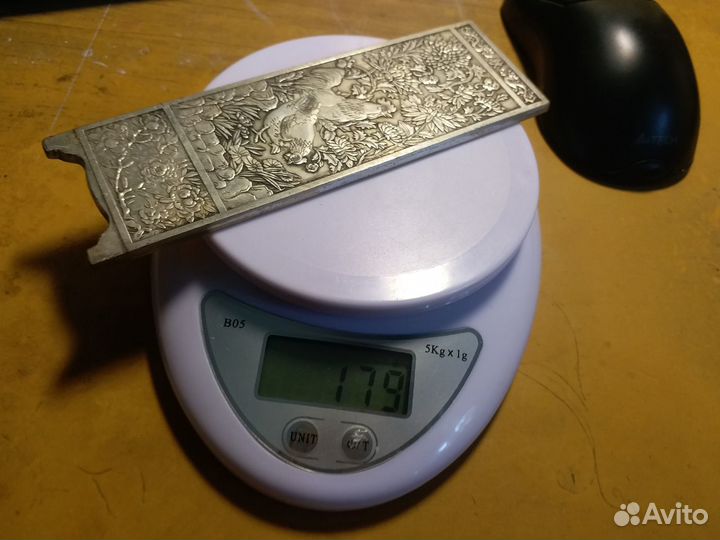 Ширма настольная серебряная