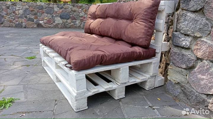 Подушки для паллет, садовых качелей цвет Зеленый