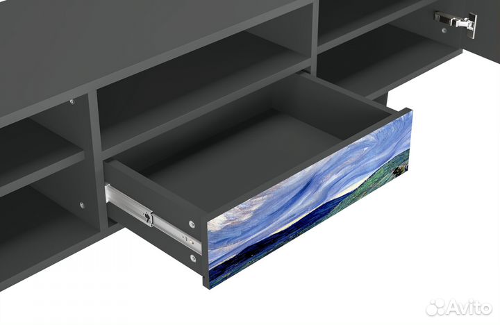 Тв-тумба T6 - Антрацит - Landscape from Saint-Rémy