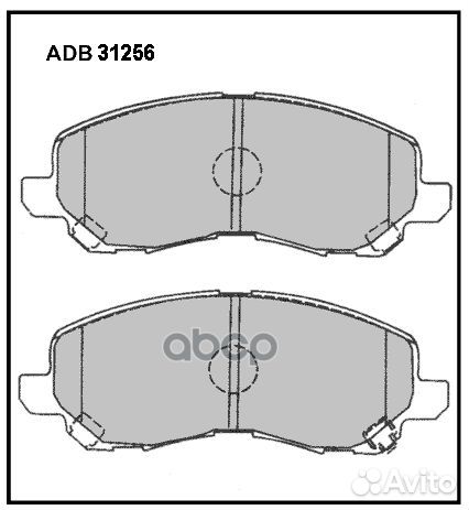 Колодки тормозные дисковые перед MMC galant