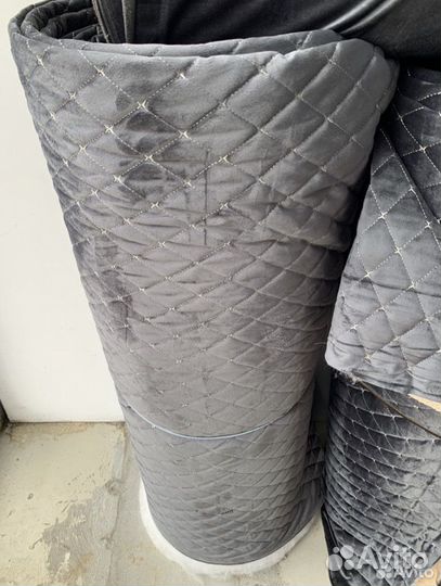 Стеганая ткань велюр,стеганная ткань