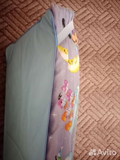 Матрас детский 120*60 бу + наматрасник