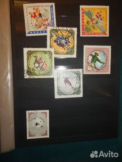 Почтовые марки 1967-1972 г. спорт