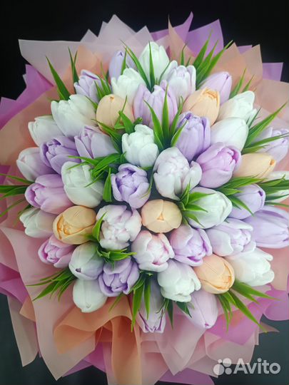 Тюльпаны из мыла