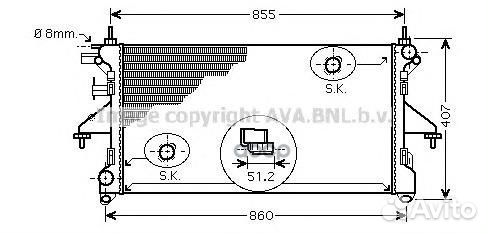 Радиатор основной 'PEA2308 Ava