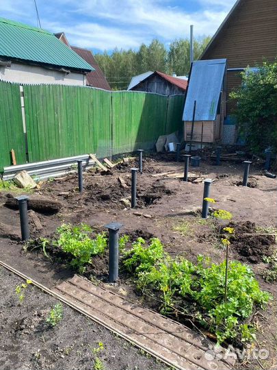 Винтовые сваи с монтажом