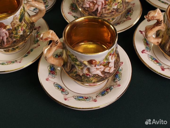 Коллекционный чайный сервиз. Capodimonte