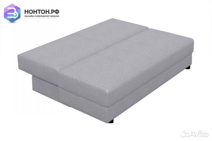 Диван еврокнижка Лира жаккард светло-серый