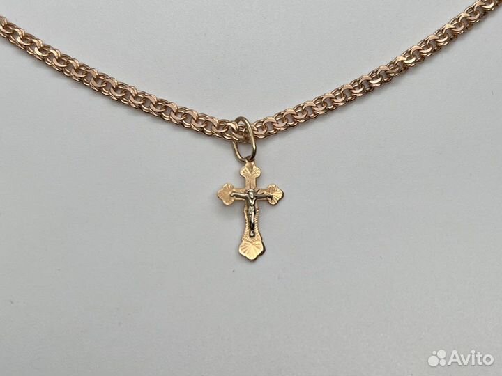 Золотой крест 585 пробы