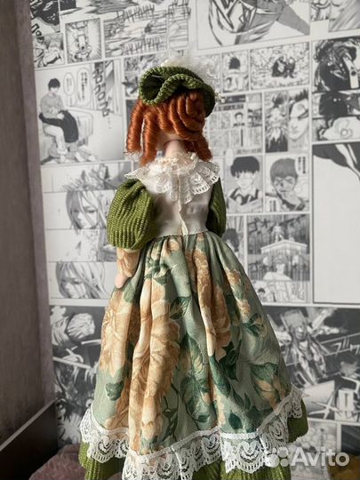 Винтажная фарфоровая кукла